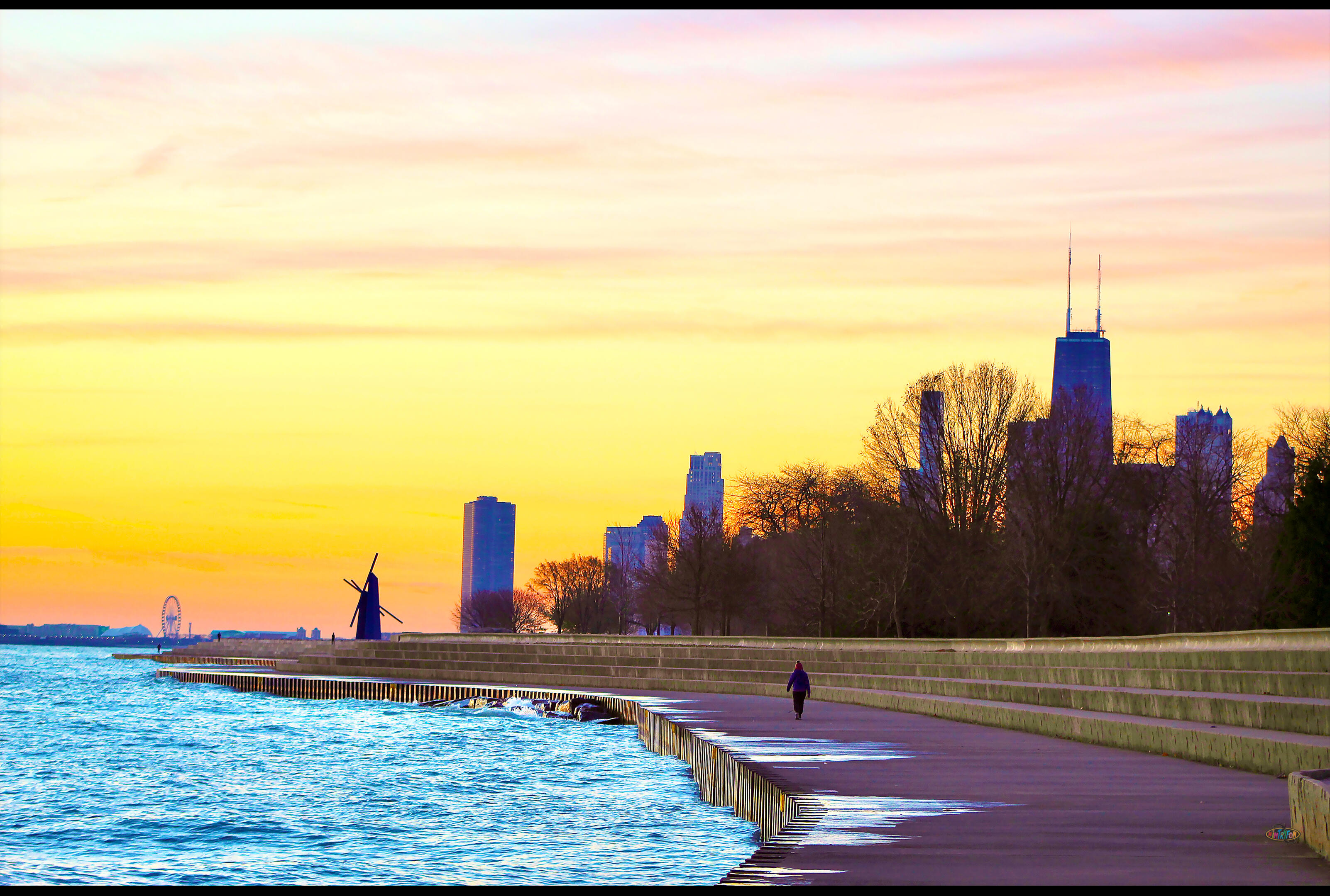 Purple Sun Skyline