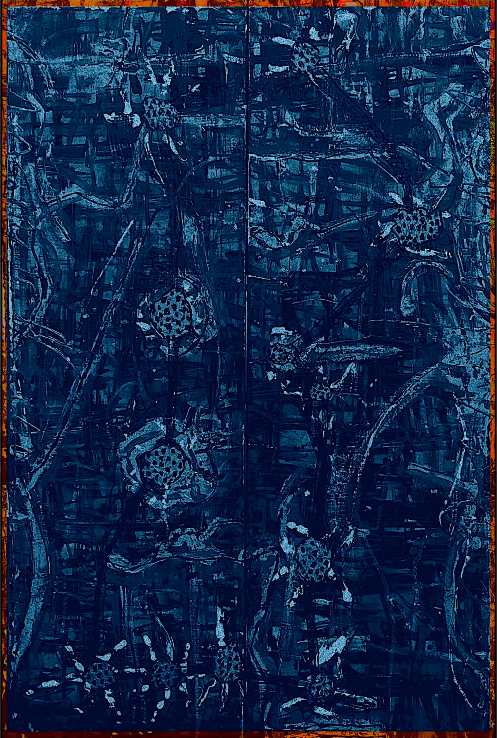 Blue Abstract Split 2