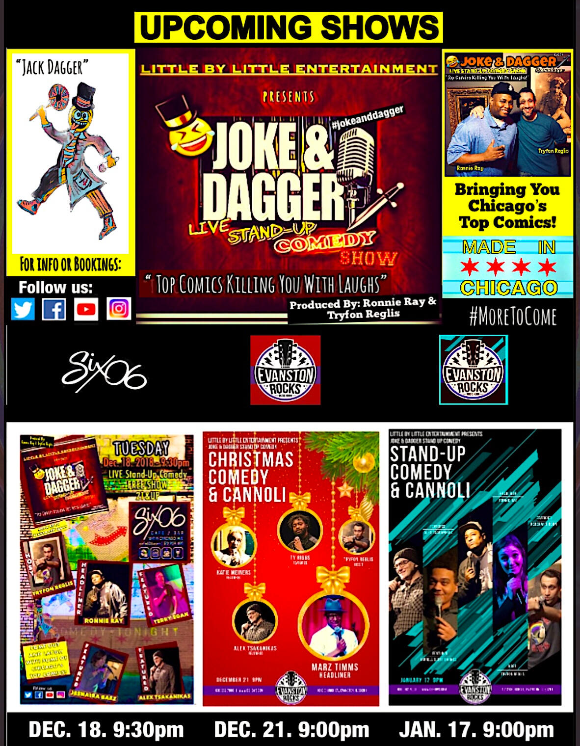Upcoming Shows - Promo Joke & Dagger