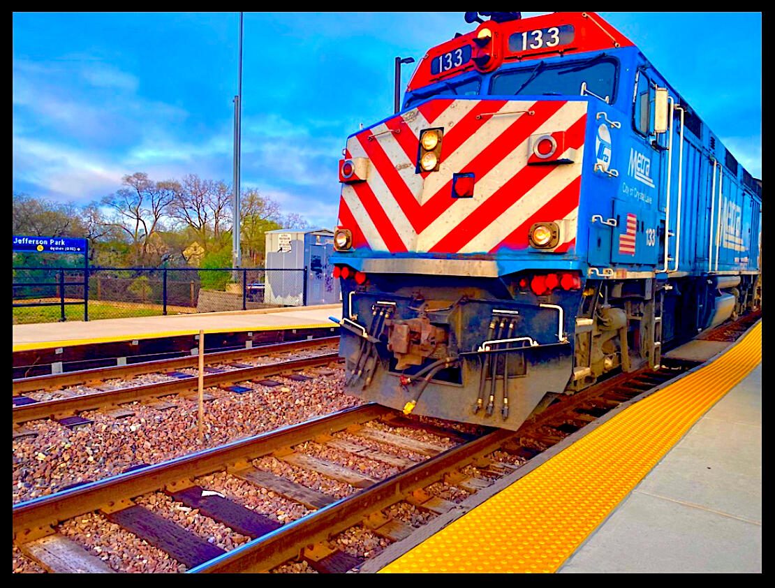 Jefferson Park Metra Train