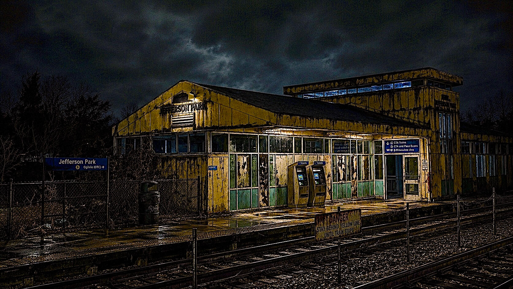 Jefferson Park Train Station - Creepy Edit