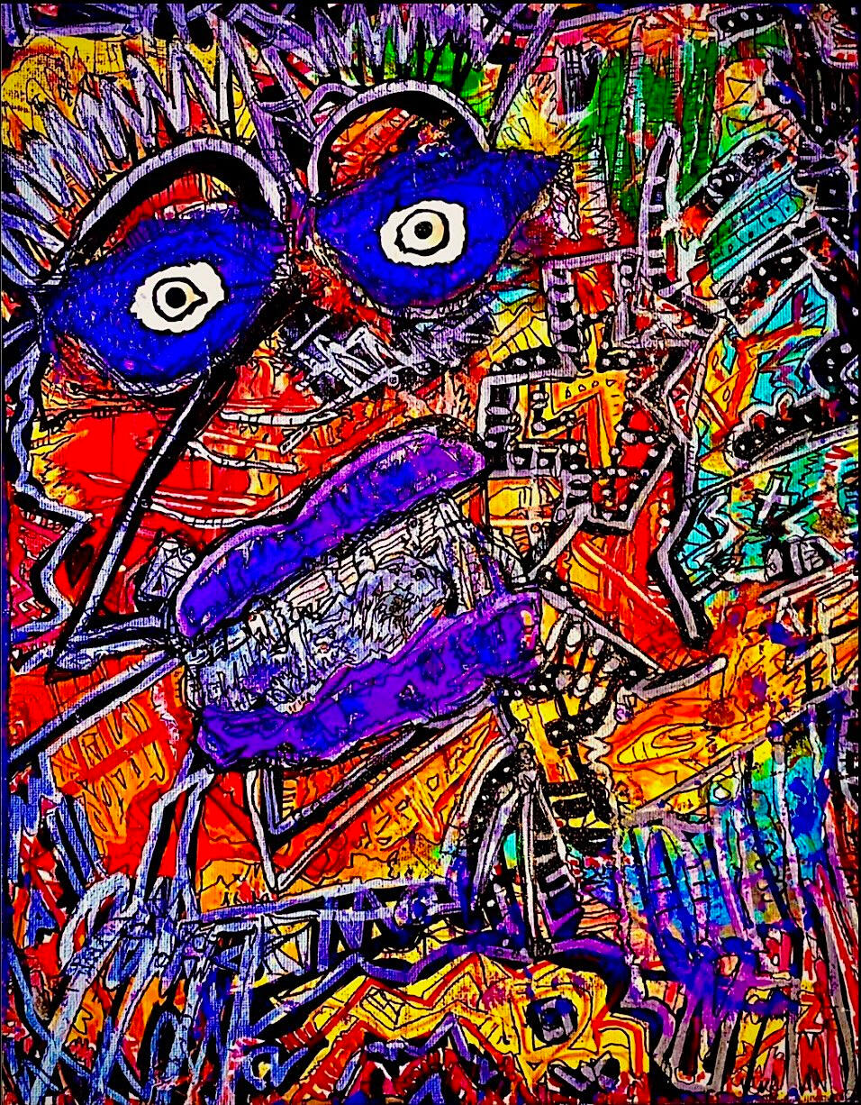 White Eyes Purple Lips