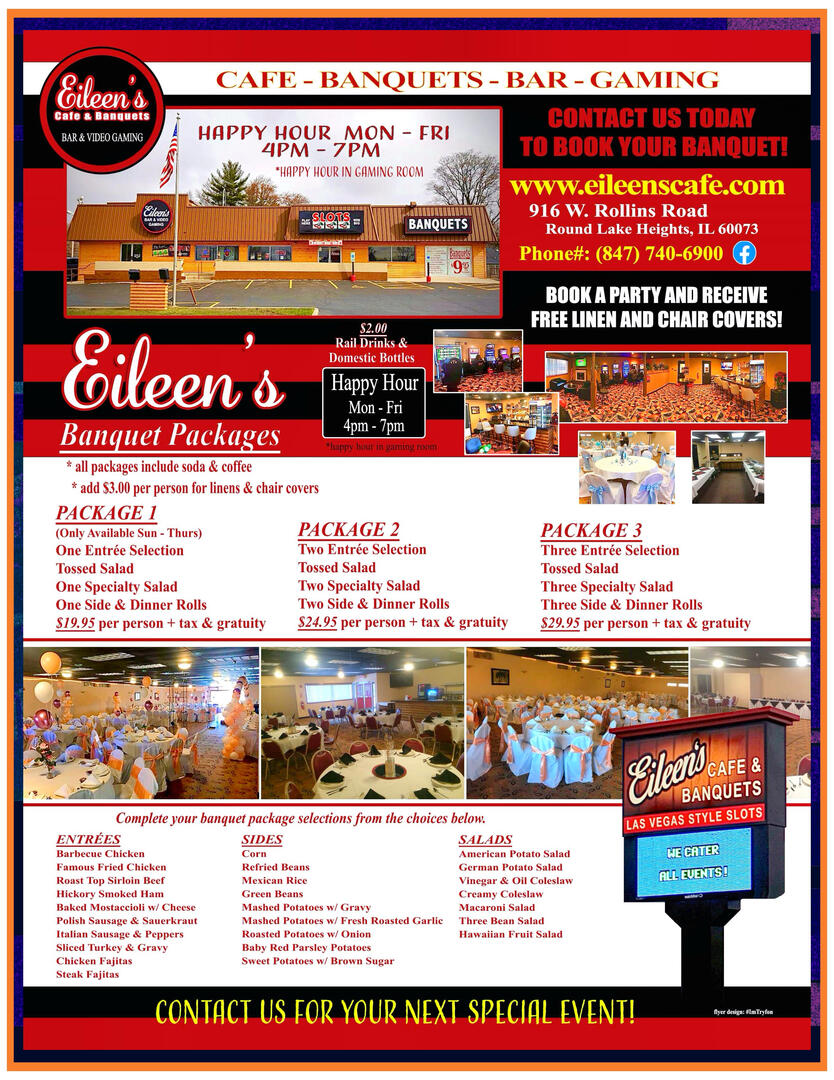 Eileen’s Banquets Ad